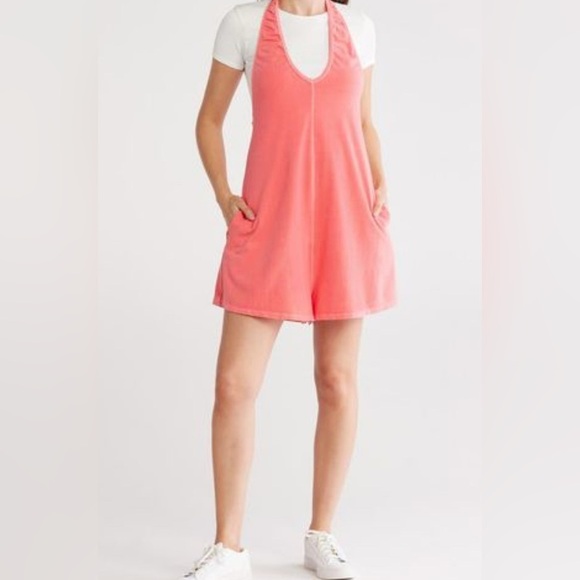 Free People Movement Hot Shot Halter Romper - Picture 2 of 8